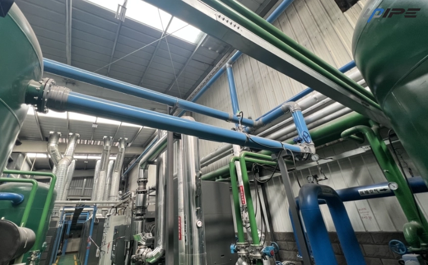 Hệ thống đường ống dẫn kh&iacute; bằng nh&ocirc;m với c&aacute;c kết nối thả nhanh được gia cố